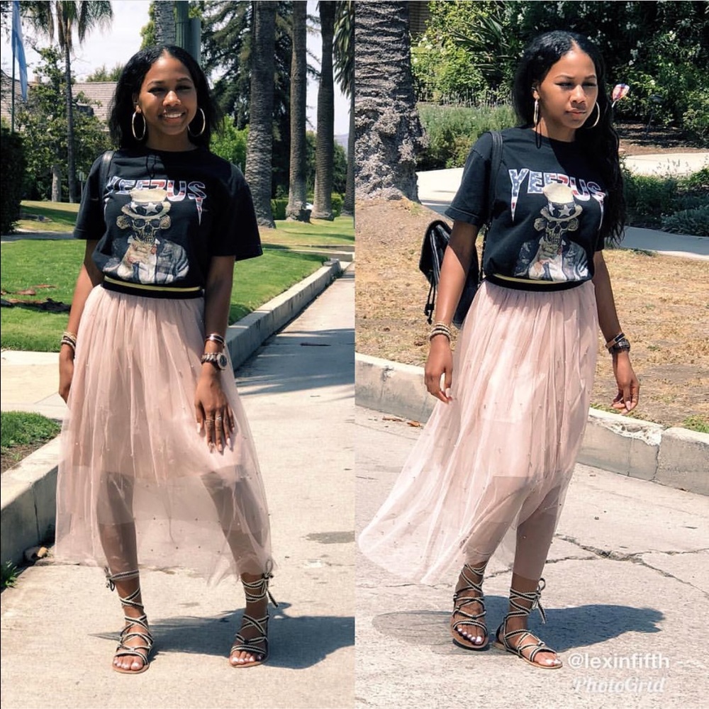 Blush pink tutu skirt